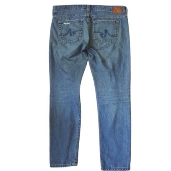 AG ADRIANO GOLDSCHMIED The Nikki Crop Relaxed Skinny distressed jeans - Picture 2 of 15